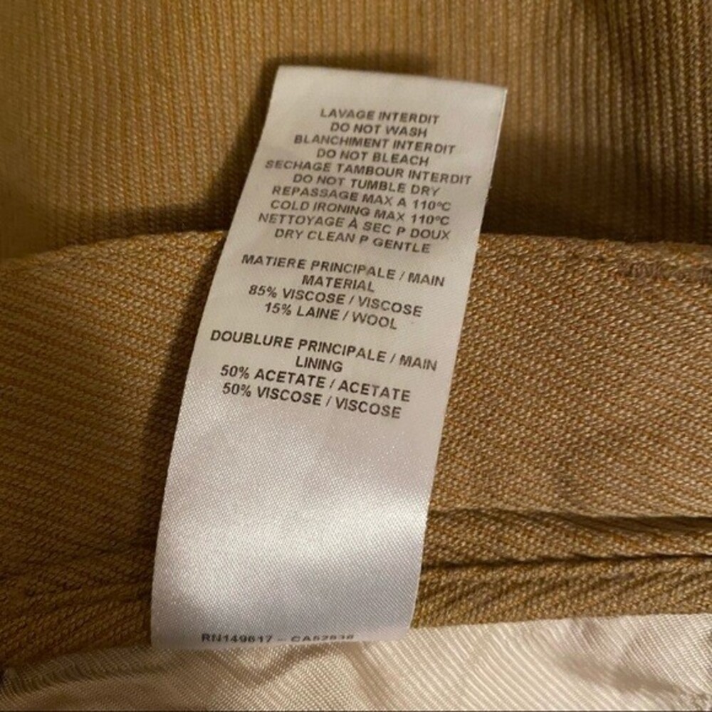 See by Chloe Pants Cinnamon Brown Wide Leg Cropped Culotte Minimalist Chic 38 - Picture 12 of 12